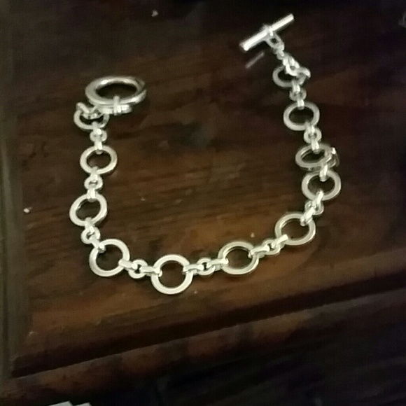 Ralph Lauren silver necklace with toggle clasp