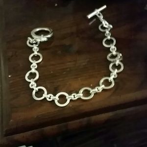 Ralph Lauren silver necklace with toggle clasp