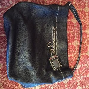Black leather prada bag