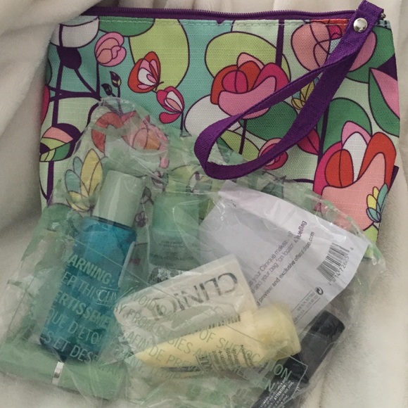 Clinique Floral Cosmetic Bags