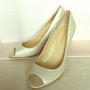 Enzo Angiolini - Snake Skin Pattern - Peep Toes