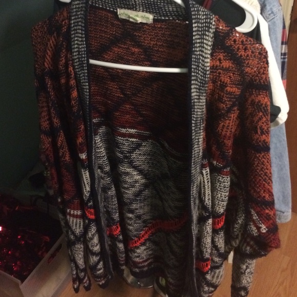 UO Printed Open Cardigan