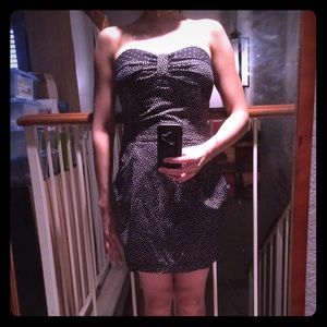 Zara Black & White Polka Dot Dress ( TRF)