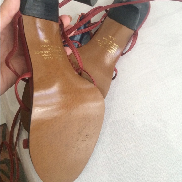 MIA leather redwine sandals - Picture 3 of 5