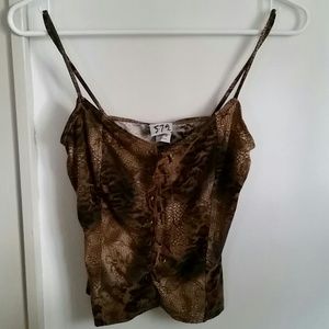 ***SOLD IN BUNDLE****Animal print tank size S