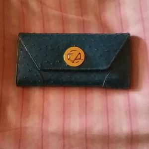 Beautiful blue crocodile like wallet