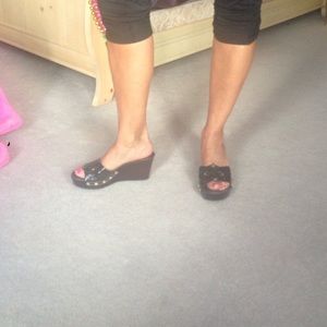 Tory burch Brown leather sandals