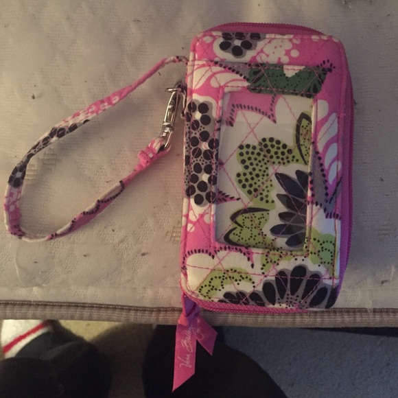 Vera Bradley Pink Wristlet