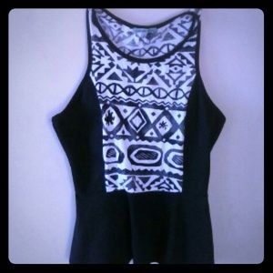 Aztec Peplum Top
