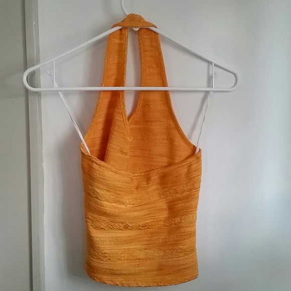 ***SOLD IN BUNDLE***Amazing orange halter size S - Picture 3 of 3