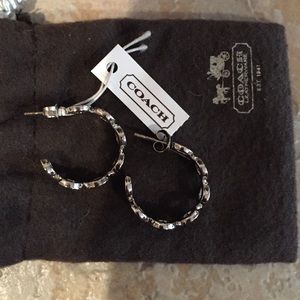Coach hoop earrings