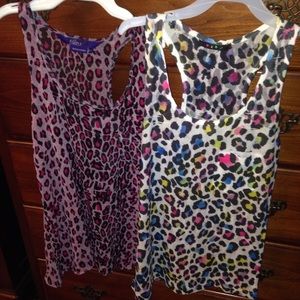 Cheetah print tanks