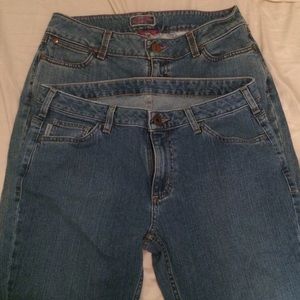 women's Carhartt and Wrangler jeans
