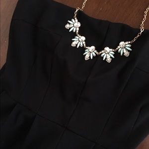 Express Strapless Black Dress