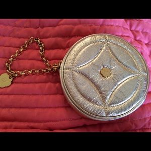 Eric Javits New York Gold Leather small handbag