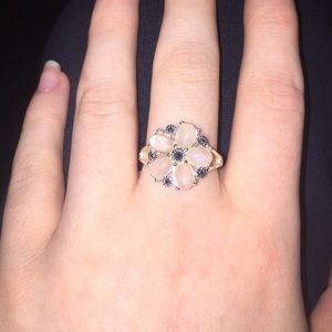 Sterling silver flower ring