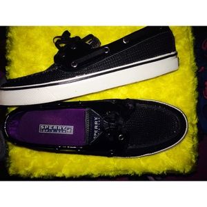 Black Sparkly Sperrys !