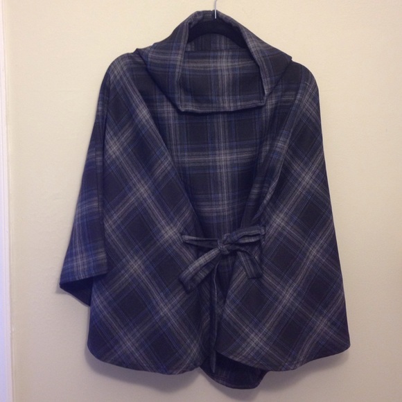 Plaid cape