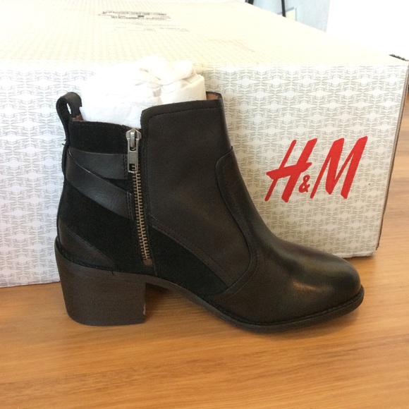 Leather Black & Suede Bootie - Picture 2 of 4