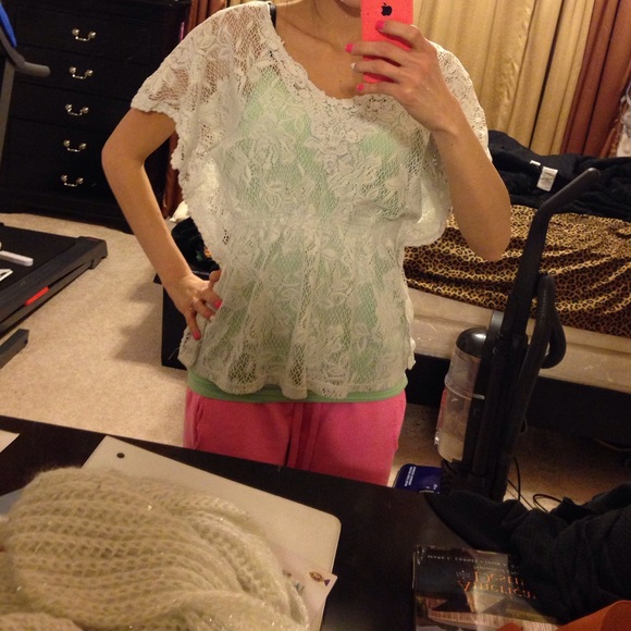 Lace short sleeve top - Picture 4 of 4