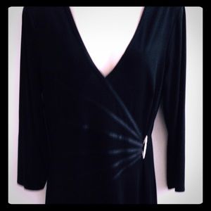 Black Dress with side jewel embellishment