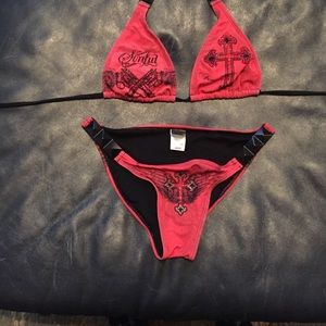 Affliction swim suit