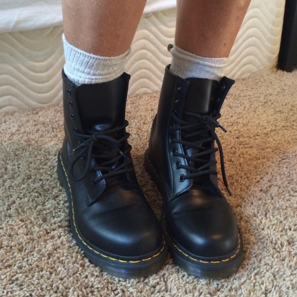matte black dr. martens