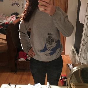 Quirky and fun pug sweatshirt