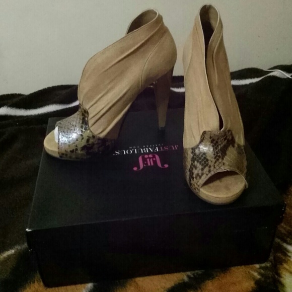 Tan bootie sandals