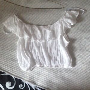 agaci white crop top