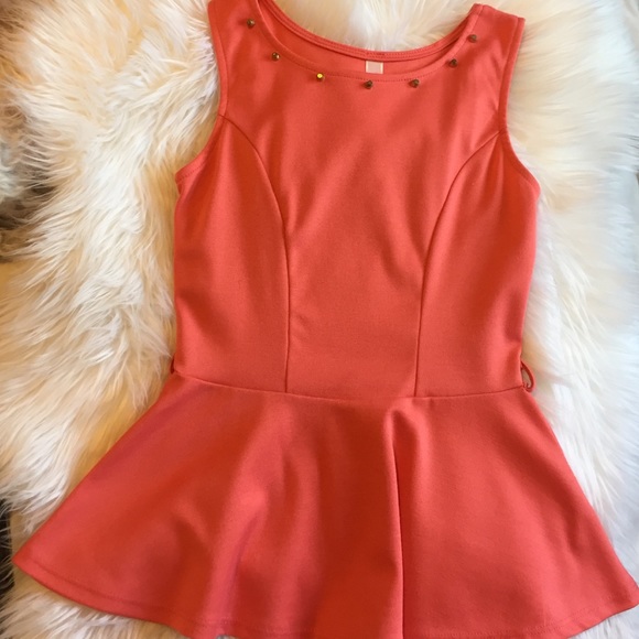 Coral blouse