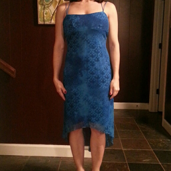 Royal blue sheer sundress