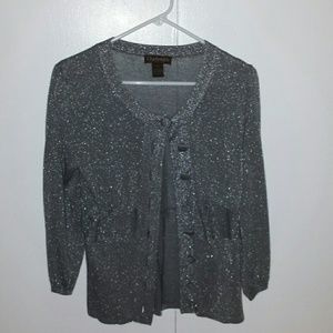 REDUCED! Silver sparkly Sweater