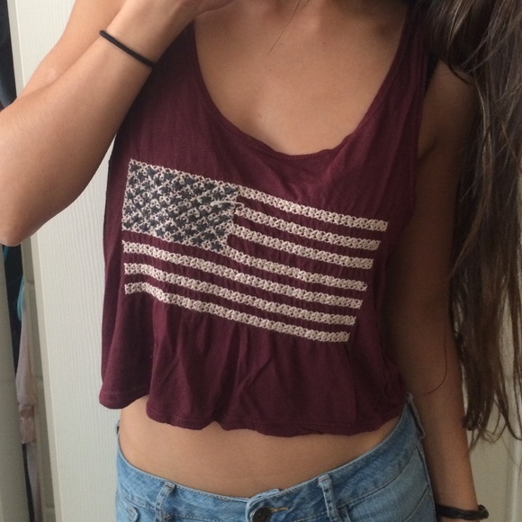 American flag tank top