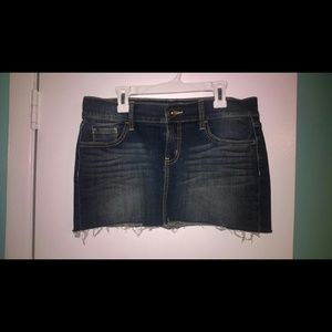 Mini denim skirt