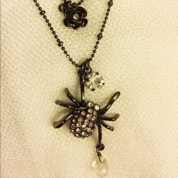 Betsey Johnson Spider Necklace