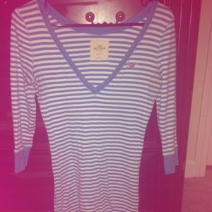 Quarter sleeve stripped shirt