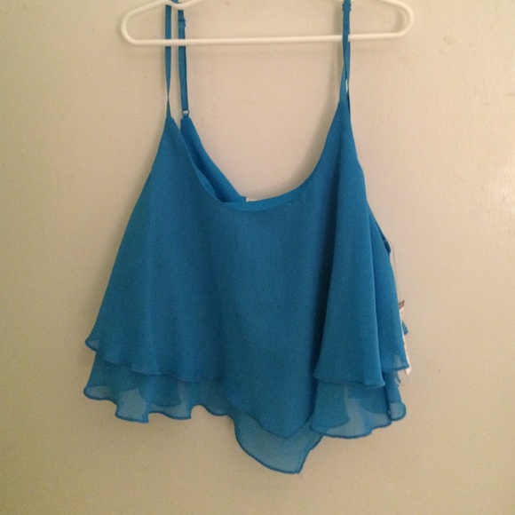 Light Blue Crop Top