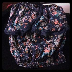 Floral tube top