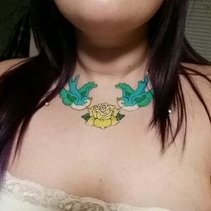 Swallow Tattoo Necklace