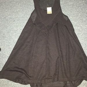 black American eagle knit tank top