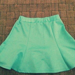 Mint green skater skirt