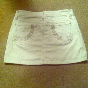 James Jeans White Denim Skirt