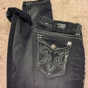 Dark faded grey MEK skinny jeans