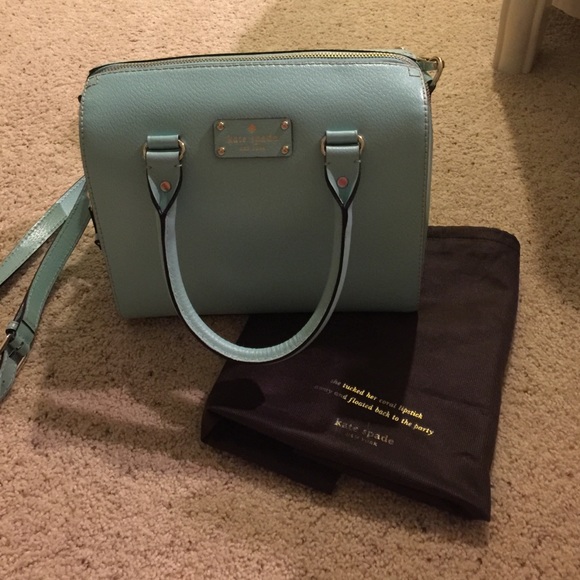 kate spade Handbags - NWT. KATE SPADE AQUA ALESSA HANDBAG