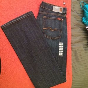 7 for all mankind boot cut denim
