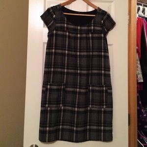 Gap plaid wool dress size 10