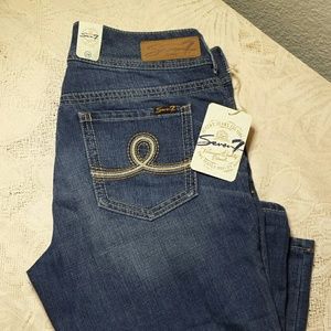 Seven 7 Jeans New sz 14 Capri 34 in waist