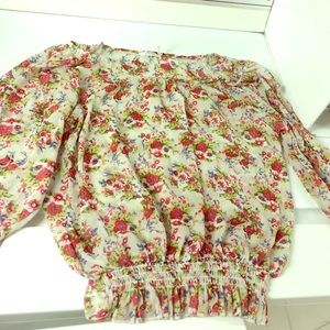 gorgeous floral top perfect for spring!!