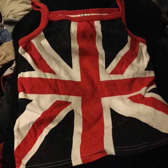 Cute British flag cop top tank top